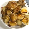 クック甘党。's cooksnap of when they made 新ジャガと手羽元の照り甘辛さん☆.