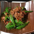 ＊＊まゆゆ＊＊'s cooksnap of when they made スナップえんどうと小海老のおかか炒め♬.