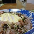 ダイナマイト漆黒's cooksnap of when they made キャベツの巣ごもり卵お好み焼き風.