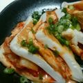 ☆shizu's cooksnap of when they made 簡単！はんぺんのキムチチーズ焼き.
