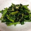 EMSSJ５'s cooksnap of when they made 我が家の減塩　のらぼう菜ガーリックソテー.