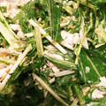 MINI3's cooksnap of when they made 簡単 水菜とササミのピリ辛ゴママヨサラダ.