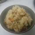 20010730's cooksnap of when they made ベビーほたてとえのきの炊き込みごはん.