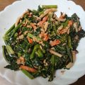 amadokoro's cooksnap of when they made かき菜の炒め物.
