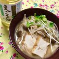 ふたごゆき's cooksnap of when they made かぶと厚揚げときのこの白いごま味噌汁.