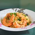 かのん..ｐｊ.'s cooksnap of when they made 海老のケイジャンクリームパスタ.