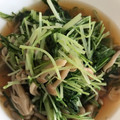 森川うぱ's cooksnap of when they made 水菜としめじの煮浸し.