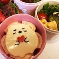 あのmama's cooksnap of when they made キャラ弁☆すみっコぐらし♡しろくま.
