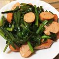 kisberry's cooksnap of when they made 超簡単！ニラとウィンナーの中華風炒め物.