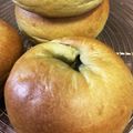 りえままりん's cooksnap of when they made 粒あん入り♪ よもぎベーグル.