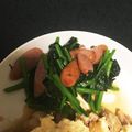 o1o8ks2y's cooksnap of when they made 「ウィンナーとほうれん草のバター炒め」.