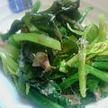 ＳＣＲＩＴ's cooksnap of when they made ほうれん草とわかめのポン酢和え.