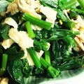 otane3's cooksnap of when they made なばなと油揚げの煮物.