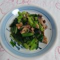 イチゴ、イチゴ。's cooksnap of when they made 小松菜と鯖缶の生姜和え.