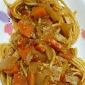 リンとリオのママ's cooksnap of when they made ＊簡単＊残りカレーでリメイクパスタ＊.