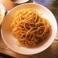 ☆ichika＊☆'s cooksnap of when they made めんつゆde明太パスタ.