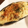 mikey13's cooksnap of when they made 米なすを器にして！おしゃれな茄子グラタン.