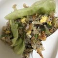 ぽちっどら's cooksnap of when they made 桜エビとレタスのチャーハン.