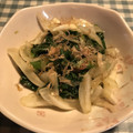 Alicekiki's cooksnap of when they made 春を食べる☆新玉ねぎとかき菜のおかか和え.