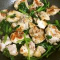 ちいちゃんｗ's cooksnap of when they made 菜の花と鶏もも肉の炒め物.