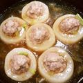 きくやす's cooksnap of when they made ✿大根の肉詰め～とろりあんかけ✿.