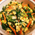 モケ缶's cooksnap of when they made 葉大根と卵の炒めもの.