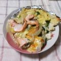えりりんちゃん♡'s cooksnap of when they made 香燻ローストサーモンのバジル風味ピザ.