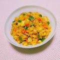 まあまま☆0403's cooksnap of when they made 子供大好き♪チーズ入りケチャップライス★.