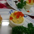 はわいあんトマト's cooksnap of when they made ゆで卵とクリームチーズの前菜.