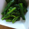 クックOYTSP1☆'s cooksnap of when they made 会津伝統野菜　荒久田茎立の洋風おひたし.