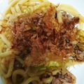 まさむにゃ。's cooksnap of when they made 余り野菜と温玉で☆絶品焼うどん＠めんつゆ.