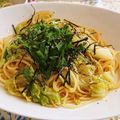 ちい19ゆ5's cooksnap of when they made しらすとキャベツの和風パスタ.