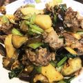 ニコマミィー's cooksnap of when they made じゃがとナスが旨い！牛肉の中華ポン酢炒め.