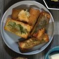 nksm373gj's cooksnap of when they made ささみと大葉のチーズ春巻き.