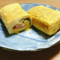 rerey's cooksnap of when they made 明太子のりチーズ卵焼き.