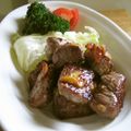 ミルキーホワイト家's cooksnap of when they made ワインが進むサイコロステーキ.