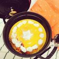 ぴよことまっち's cooksnap of when they made ストウブ　プリン♪いちごデコ.
