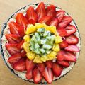 yuamiya's cooksnap of when they made ホットケーキミックスｄｅいちごたると.