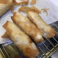 Cayenne730's cooksnap of when they made コストコマッシュポテトの春巻き.