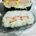 ゆこPIN's cooksnap of when they made かにかまチーズおにぎらず.