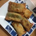 クックZU168P☆'s cooksnap of when they made ささみ,大葉,チーズの餃子の皮巻♡.