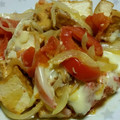 クックY08S17☆'s cooksnap of when they made 厚揚げとトマト炒めチーズ乗せ.