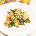 ☆lino☆lino's cooksnap of when they made ホタテとアスパラの粒マスタードマヨ和え.