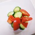 ayamamaﾟﾟ's cooksnap of when they made 簡単！トマトときゅうりのフレッシュサラダ.