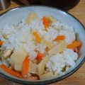 クック1EVELF☆'s cooksnap of when they made 炊き込まない！京たけのこの　たけのこご飯.