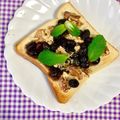 ふたごゆき's cooksnap of when they made 蒸し黒豆×胡桃の甘塩トースト.