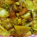 うちなな's cooksnap of when they made タケノコとキャベツのカレー炒め.