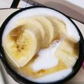 choco831's cooksnap of when they made 朝食に＊☆メープルバナナヨーグルト☆＊.