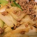 [*asuka*]'s cooksnap of when they made ひき肉きのこ青梗菜のオイスターソース炒め.