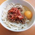 ayakaL7's cooksnap of when they made 1人飯☆混ぜるだけ！納豆うどん☆.